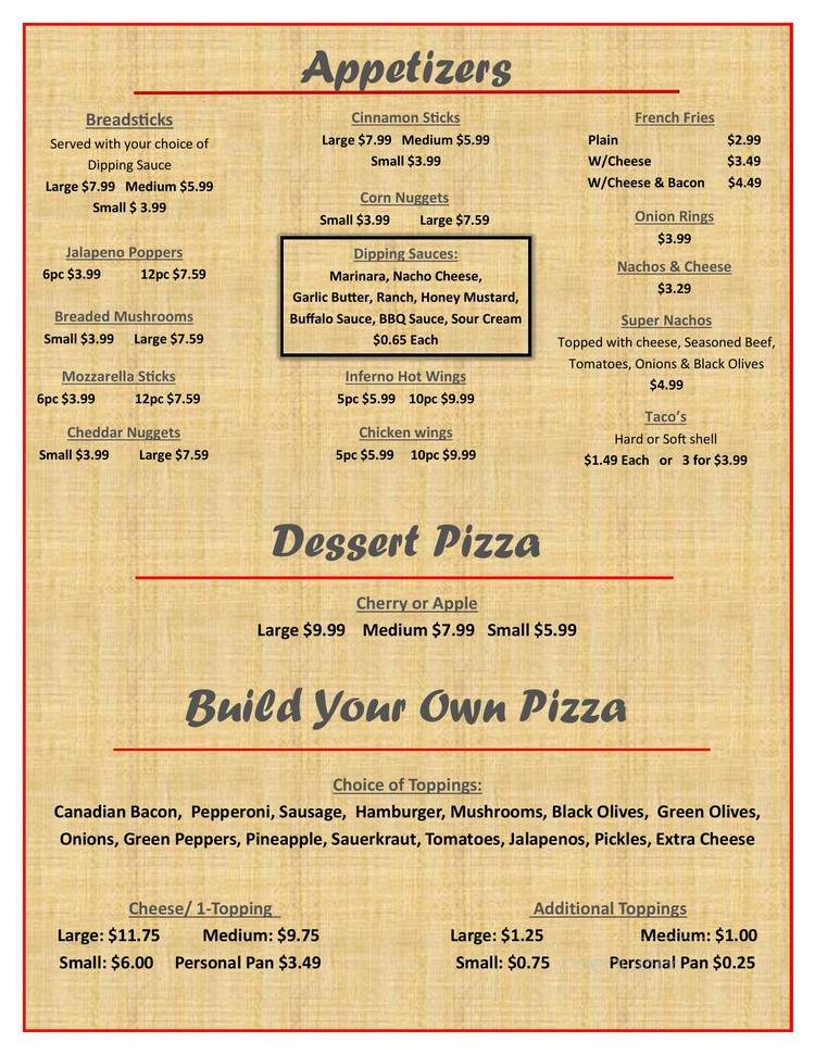 Pizza Palace - Traer, IA