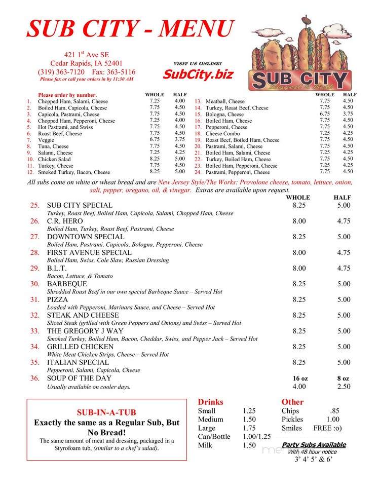 Sub City - Marshalltown, IA