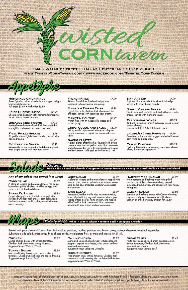 Twisted Corn Tavern - Dallas Center, IA