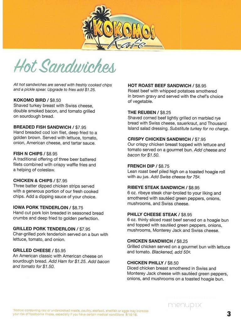 Kokomos Kafe - Fairfield, IA