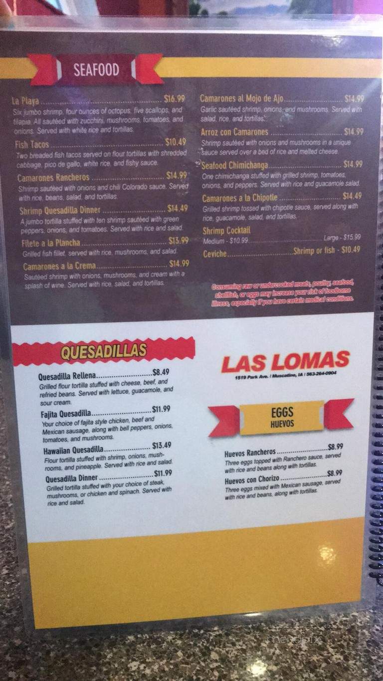 Las Lomas Mexican Restaurant - Muscatine, IA