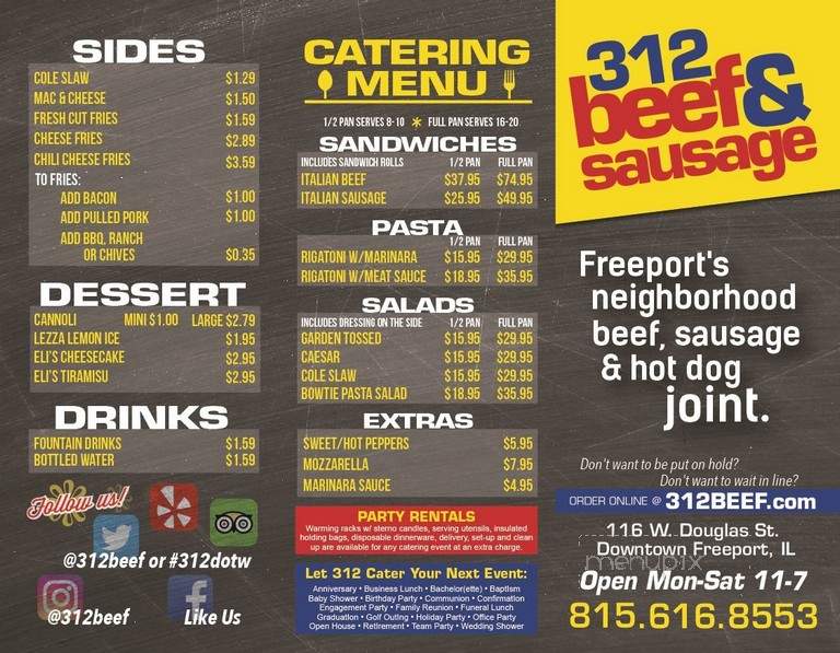 312 Beef & Sausage - Freeport, IL