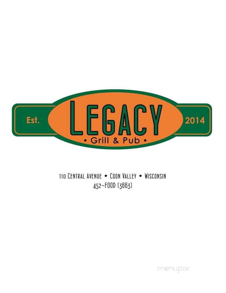 Legacy Grill & Pub - Coon Valley, WI