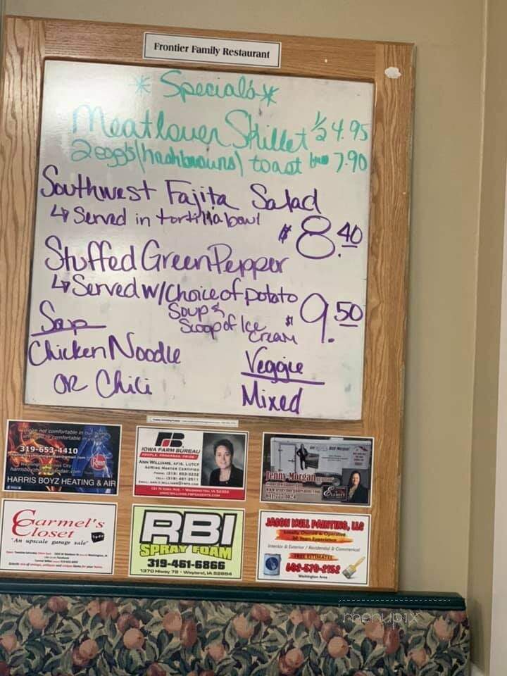 Frontier Family Restaurant - Washington, IA