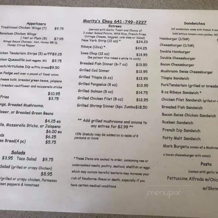 Maritz's E Keg - Nora Springs, IA