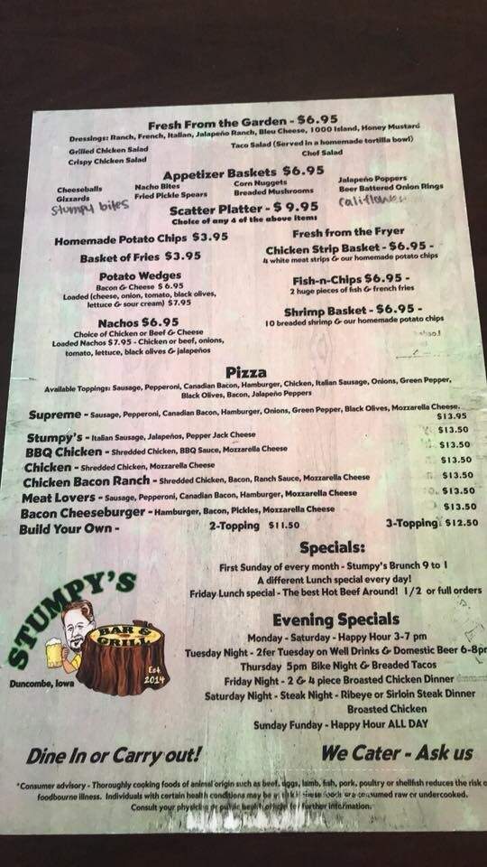 Stumpy's Bar & Grill - Duncombe, IA