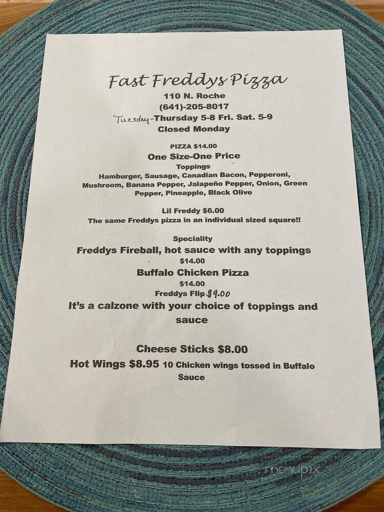 Fast Freddies - Knoxville, IA