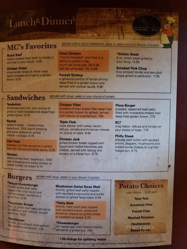 M C's Cafe - Carroll, IA