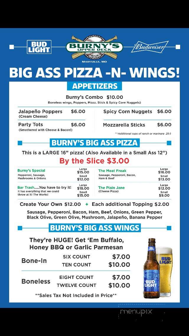 Burny's Sport Bar - Maryville, MO