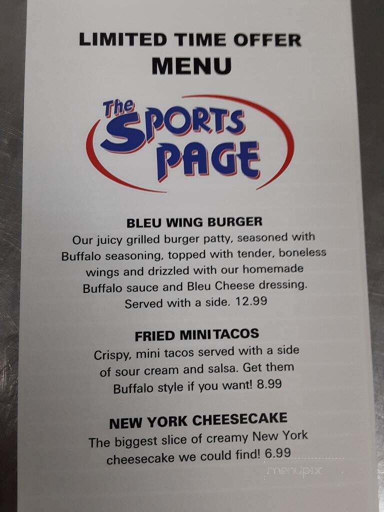 Sports Page Grill & Bar - Spencer, IA
