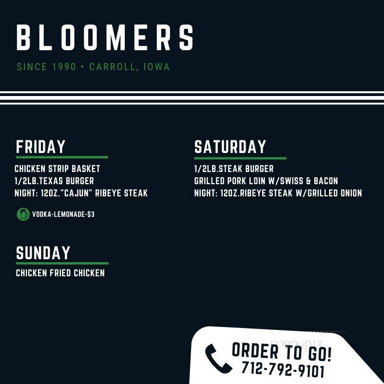 Bloomers Bar & Grill - Carroll, IA