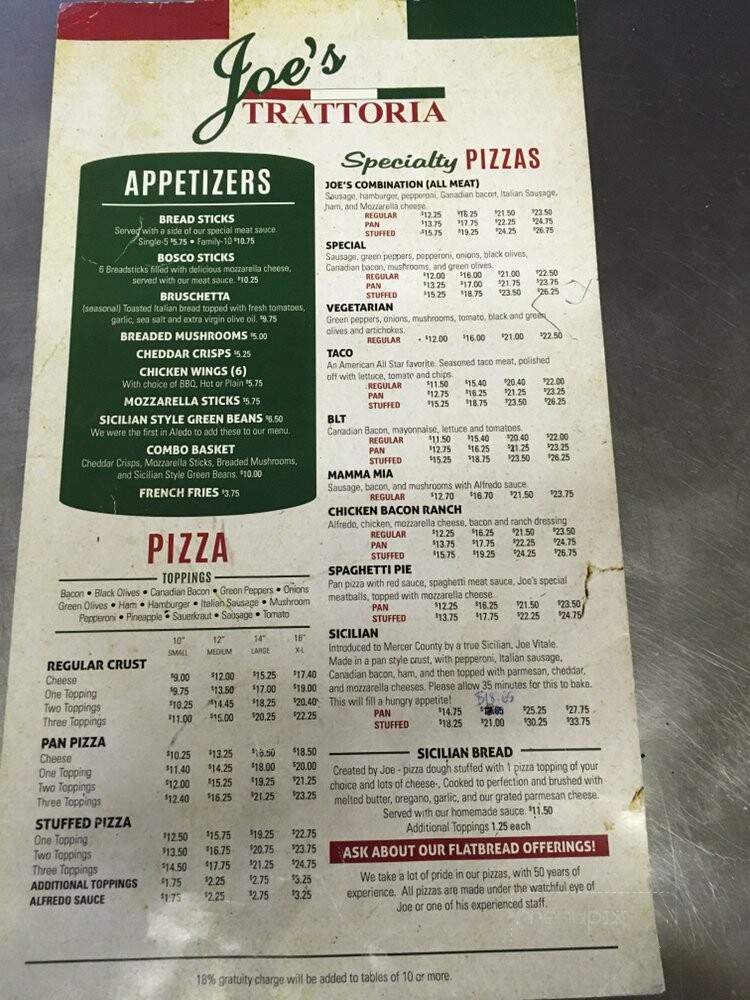 Joe's Trattoria - Aledo, IL