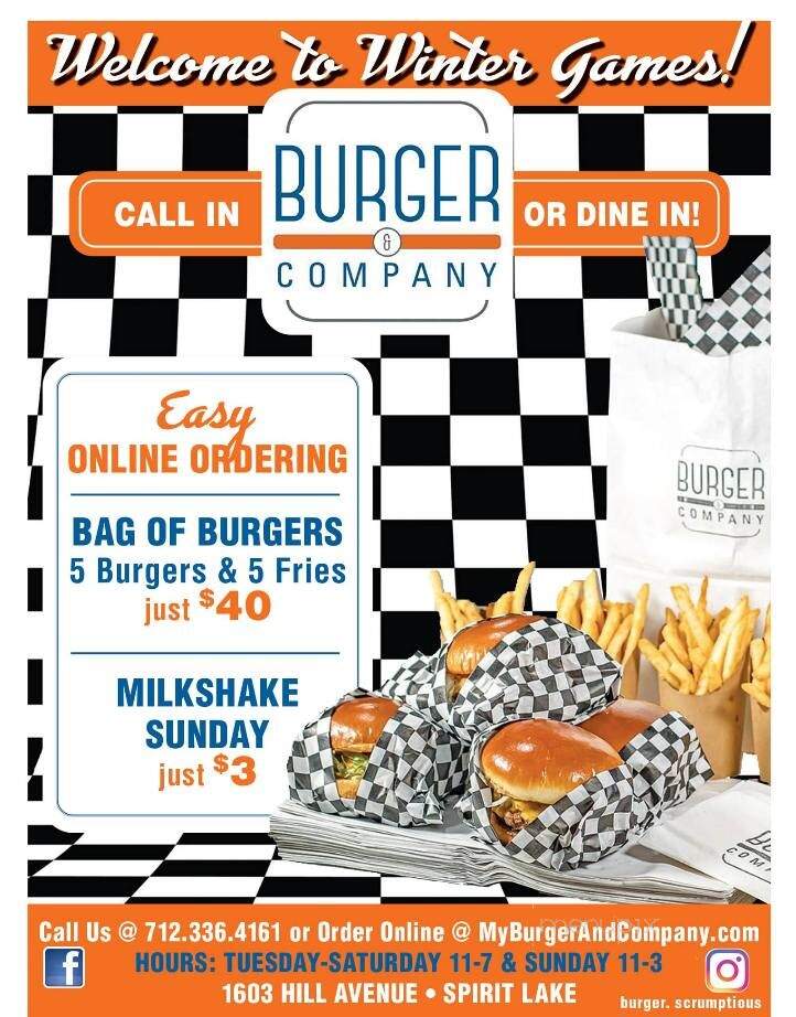 Burger & Company - Spirit Lake, IA