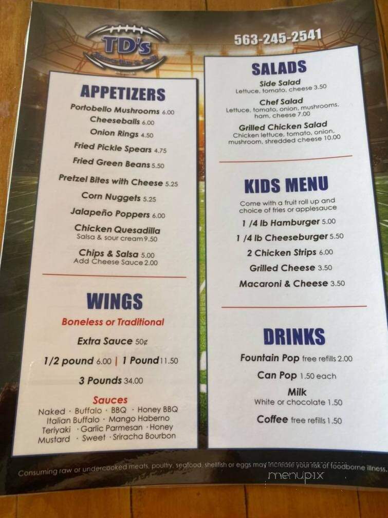 TD's Sports Bar & Grill - Elkader, IA