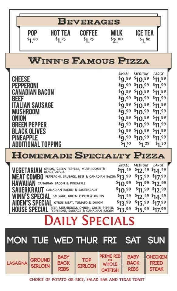 Winn Pizza & Steakhouse - Indianola, IA