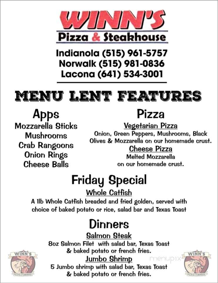 Winn Pizza & Steakhouse - Indianola, IA