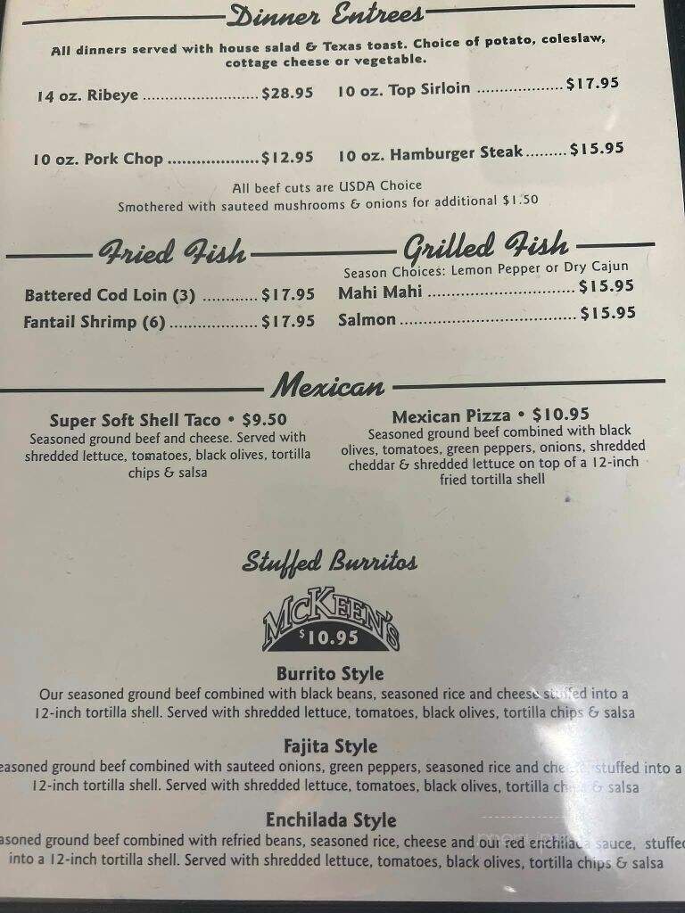 Mc Keens Pub & Grill - Spirit Lake, IA