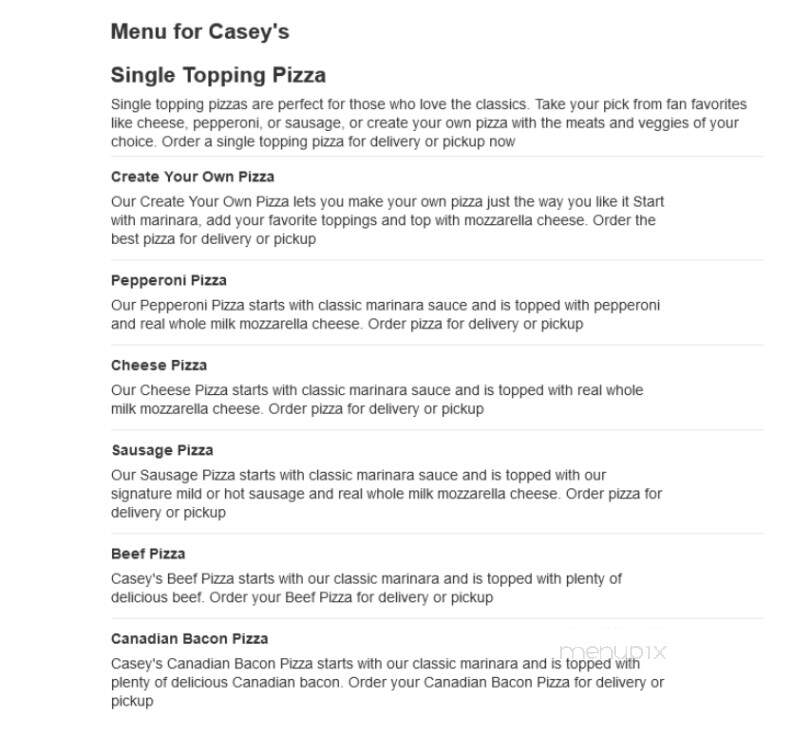 Caseys Carry Out Pizza - New Hampton, IA