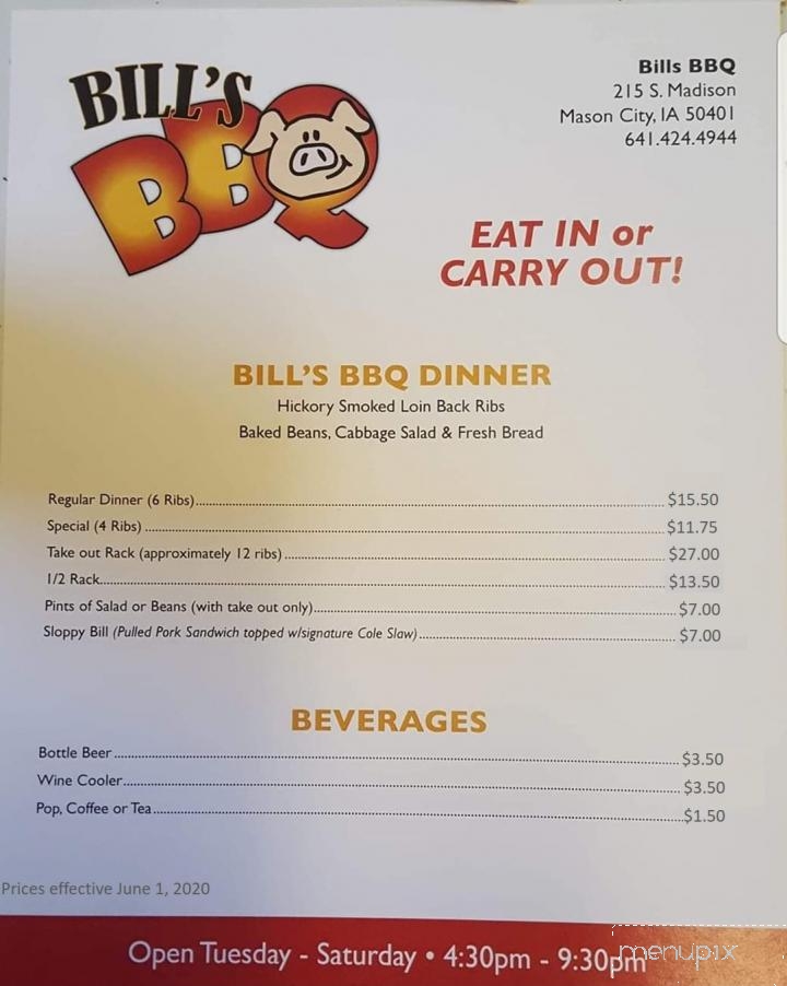 Bill's Bar-B-Q - Mason City, IA