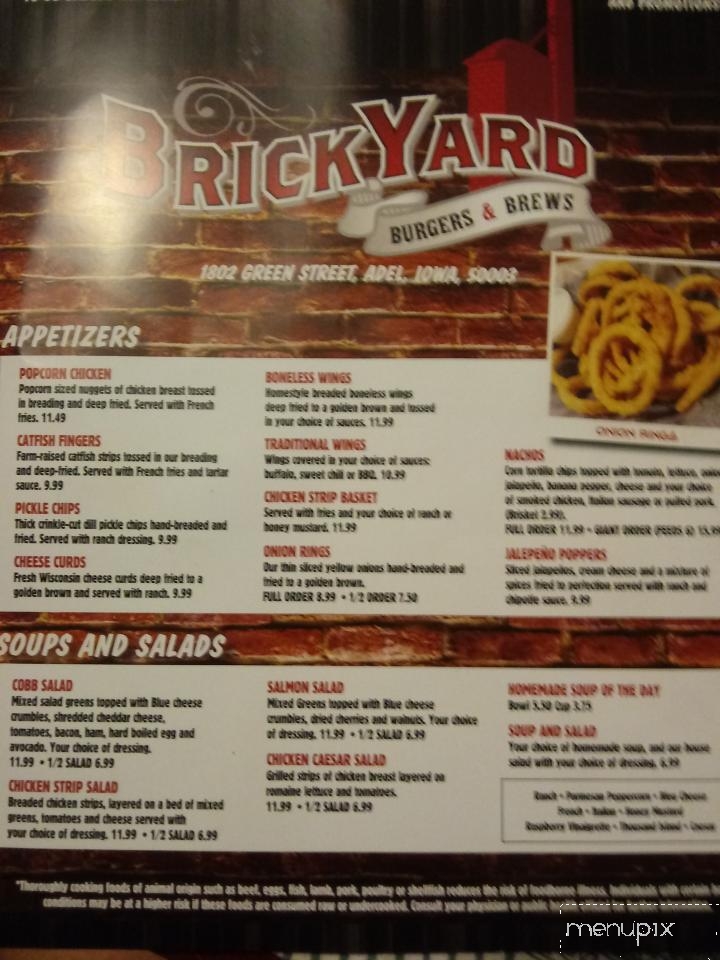 Brickyard Burgers & Brews - Adel, IA