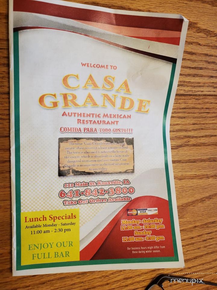 Casa Grande Mexican Restaurant - Knoxville, IA