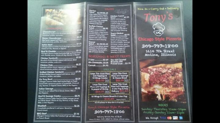 Tony's Chicago Style Pizzeria - Moline, IL